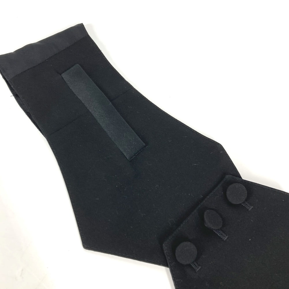 Dior Belt Wool, Cupra Black 2 Button Cummerbund Belt Mens 44