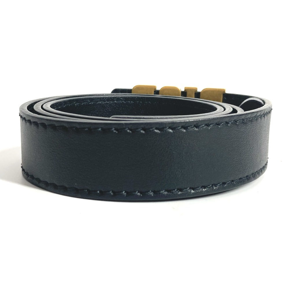 Dior Belt Leather Black Logo 85