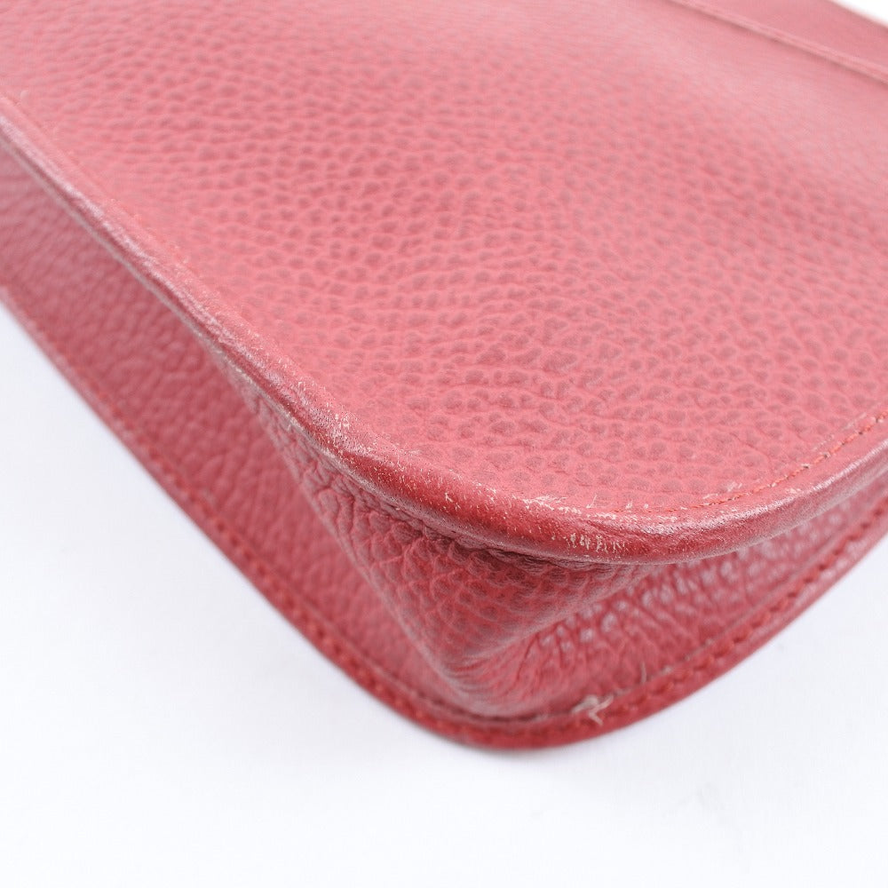 Christian Dior Clutch Bag Leather Red Women