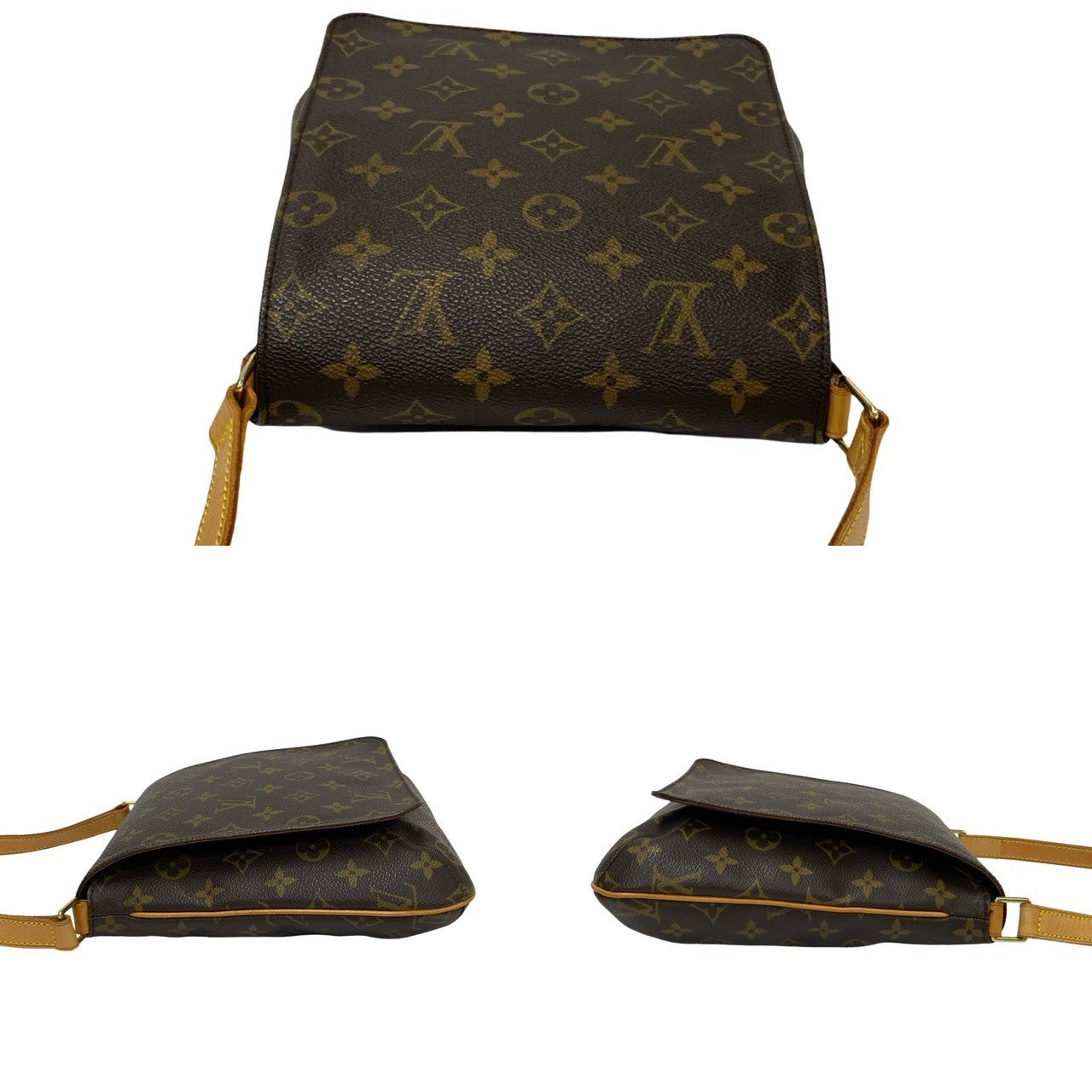 Louis Vuitton Shoulder Bag M51387 Leather, Pvc Brown Monogram Musette Salsa Mens(Unisex)