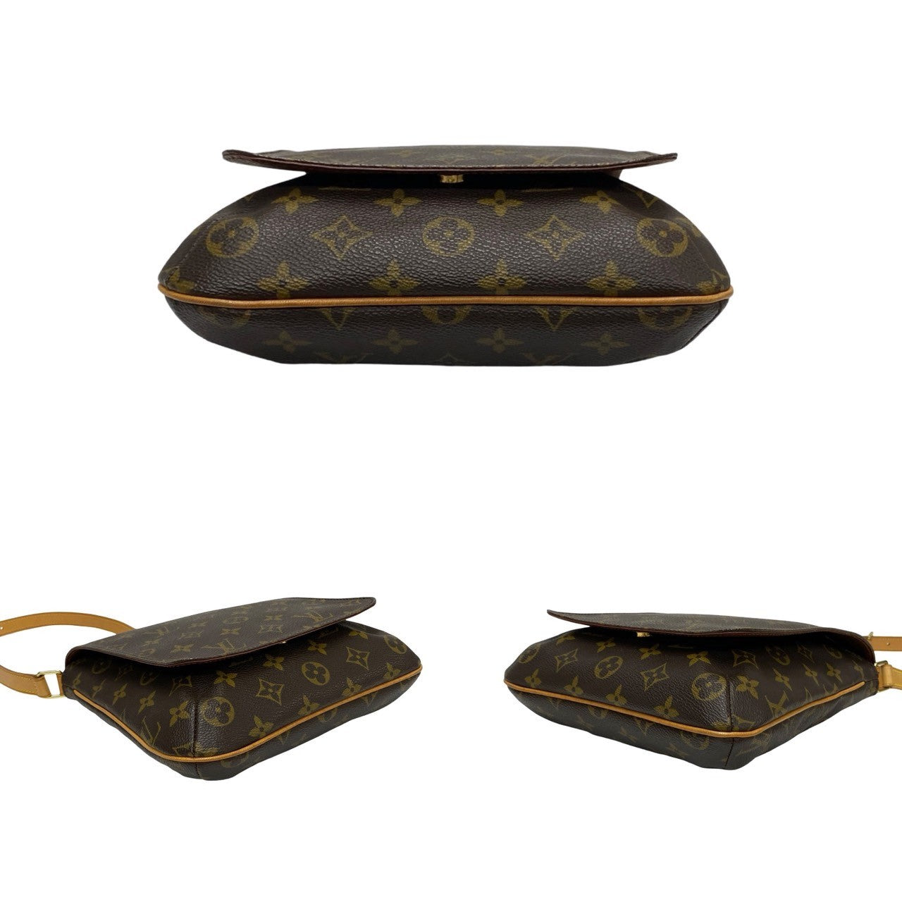 Louis Vuitton Shoulder Bag M51387 Leather, Pvc Brown Monogram Musette Salsa Mens(Unisex)