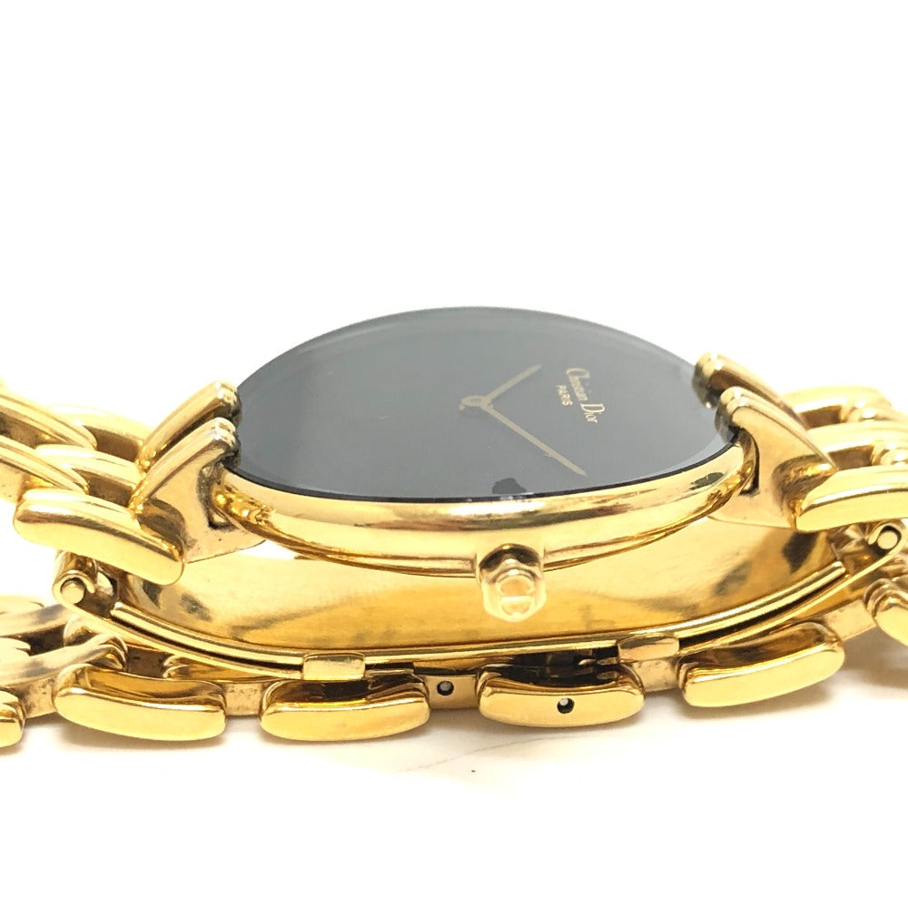 Dior Watches Quartz Gold Plated Gold Bakira Black Dial