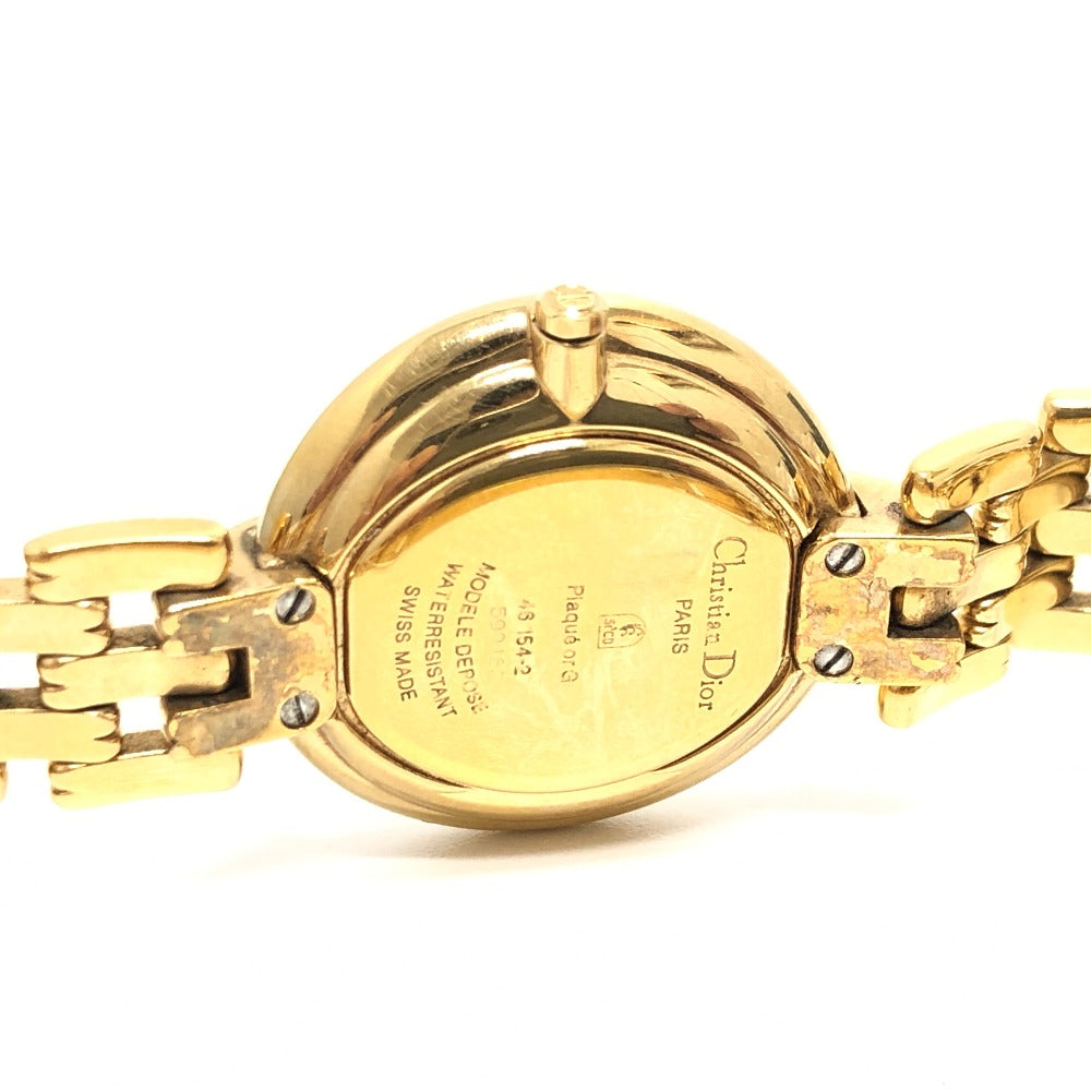 Dior Watches Quartz Gold Plated Gold Bakira Black Dial