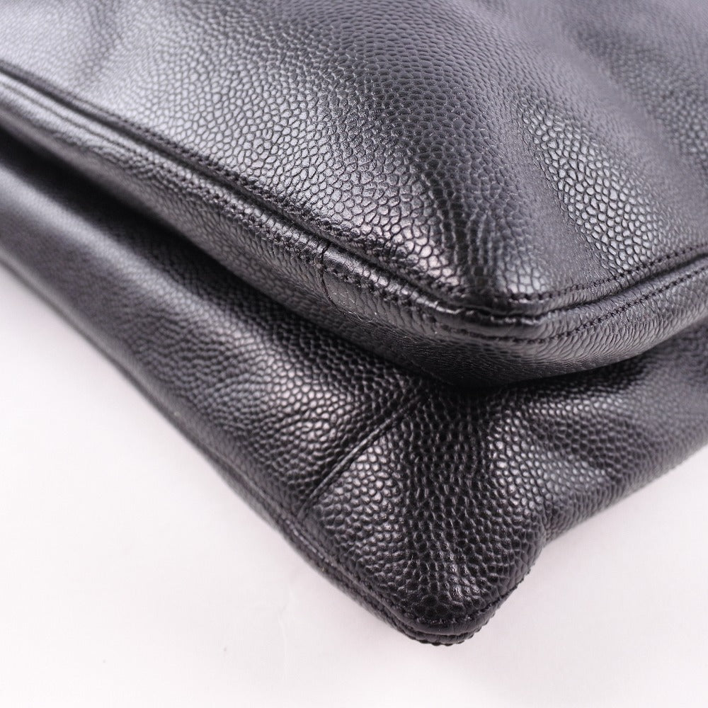 Chanel Tote Bag Caviar Skin Black Shoulder Tote Women
