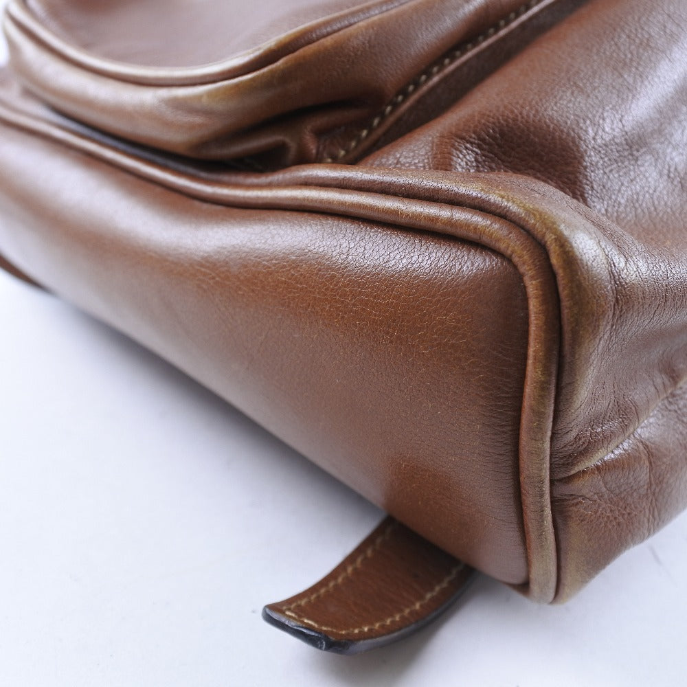 Gucci Backpack 003.1705.0030 Calfskin Brown Bamboo Women