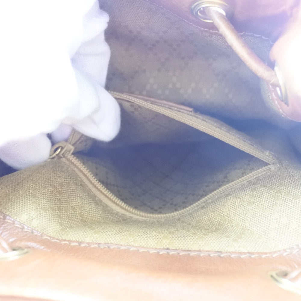 Gucci Backpack 003.1705.0030 Calfskin Brown Bamboo Women