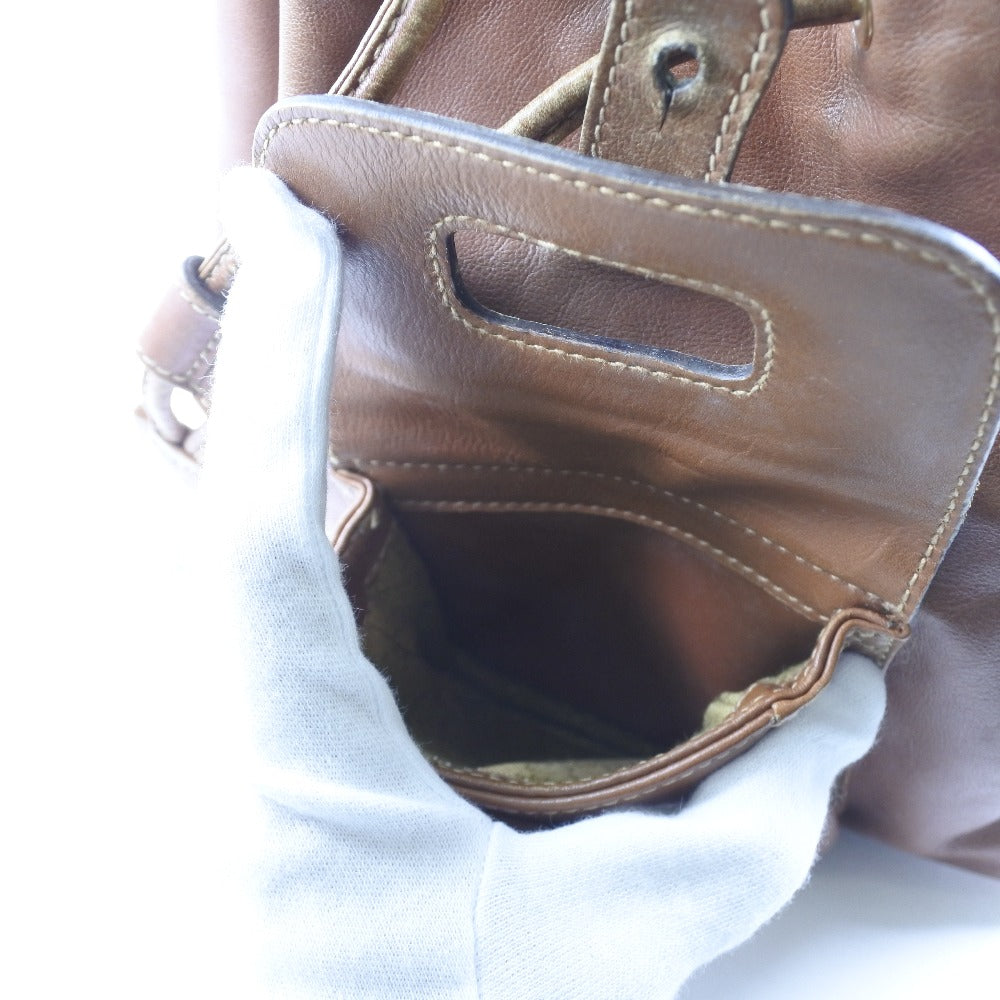 Gucci Backpack 003.1705.0030 Calfskin Brown Bamboo Women