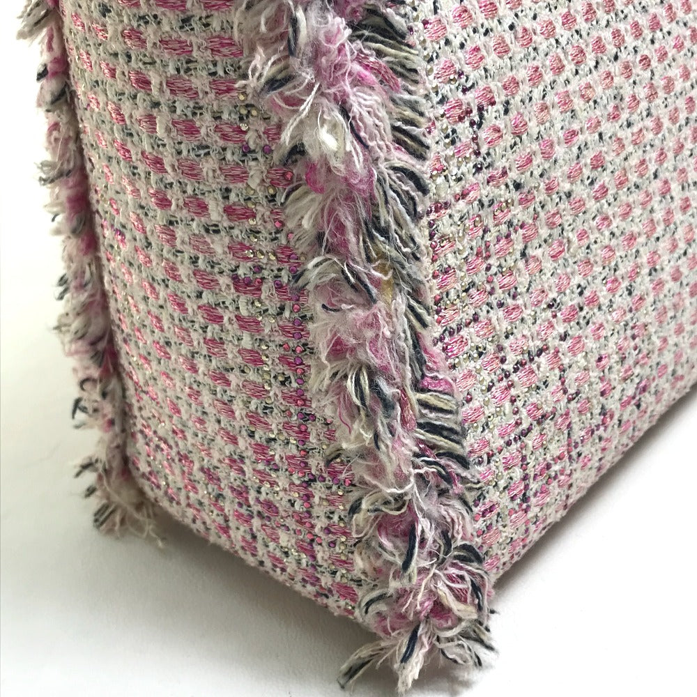 Dior Handbag Tweed Pink X Purple X White Ginza Limited Le Rose Bonheur (Happy Rose) Lady Dior Women
