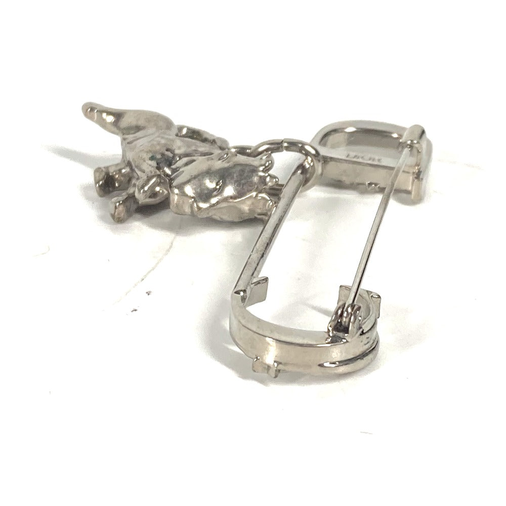 Dior Brooch Metal Silver Peter Doig Collaboration Peter Doig Logo Cd Women