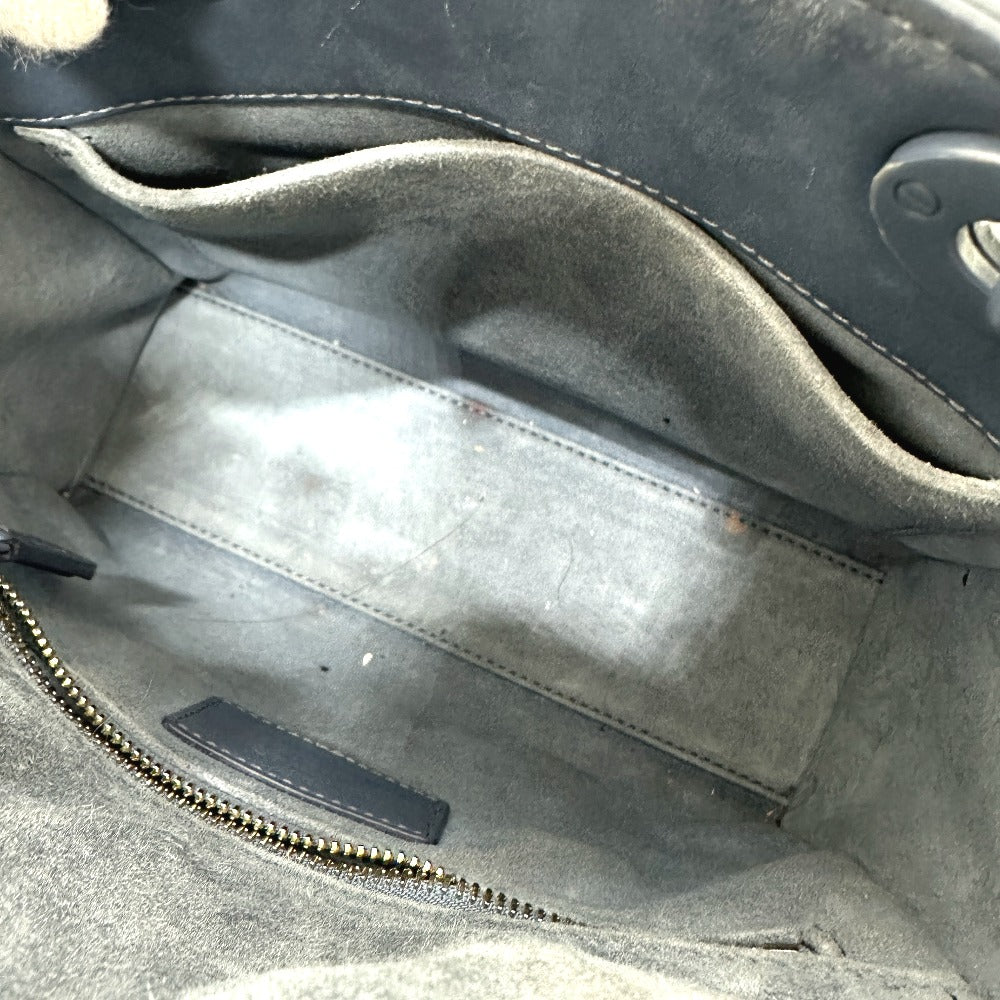 Dior Handbag Lambskin Blue Lady Dior Women