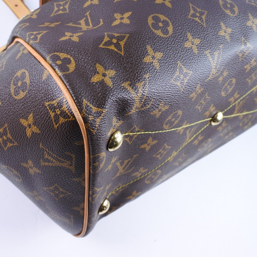 Louis Vuitton Tote Bag M40144 Monogram Canvas Brown Tivoli Gm Women