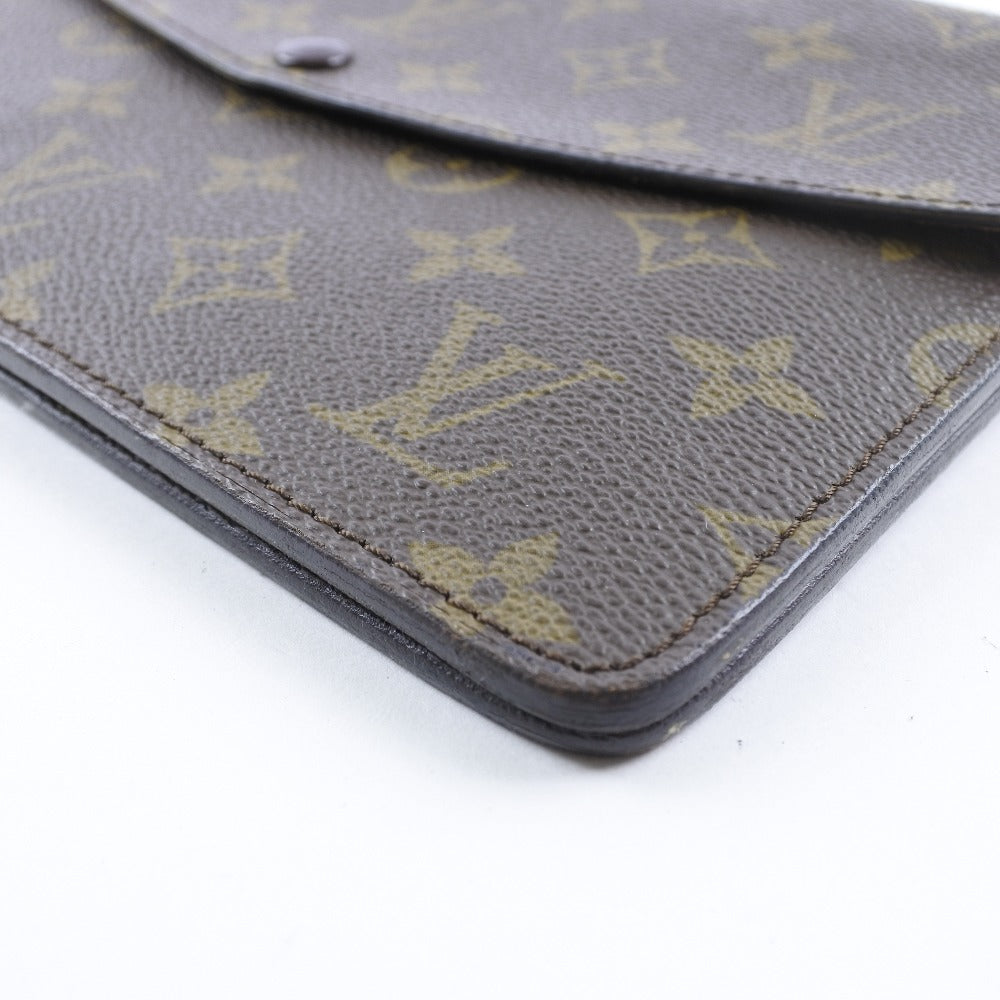 Louis Vuitton Shoulder Bag M51815 Monogram Canvas Brown Vintage Double Mule Women