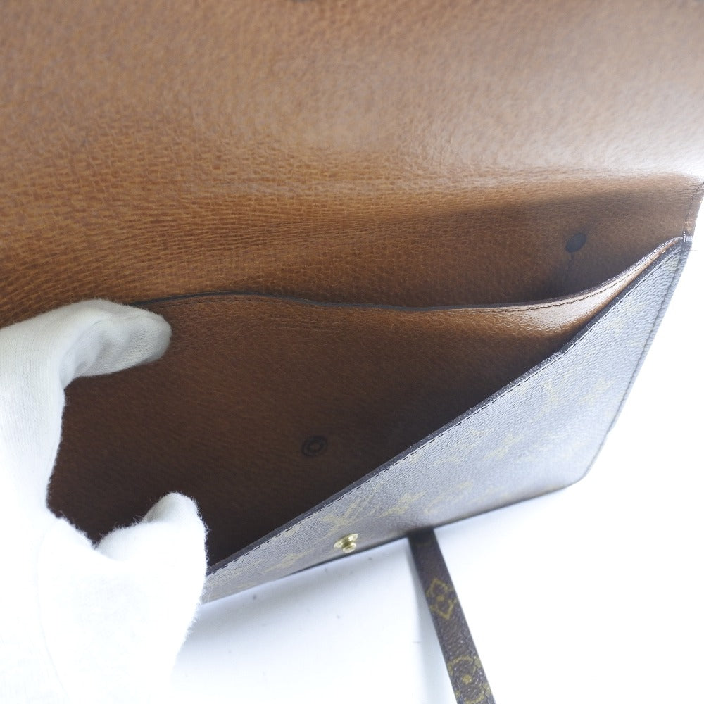 Louis Vuitton Shoulder Bag M51815 Monogram Canvas Brown Vintage Double Mule Women