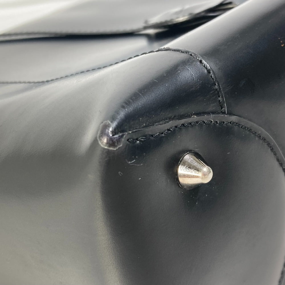 Dior Handbag Leather Black 2Way Bag Maris Pearl Women