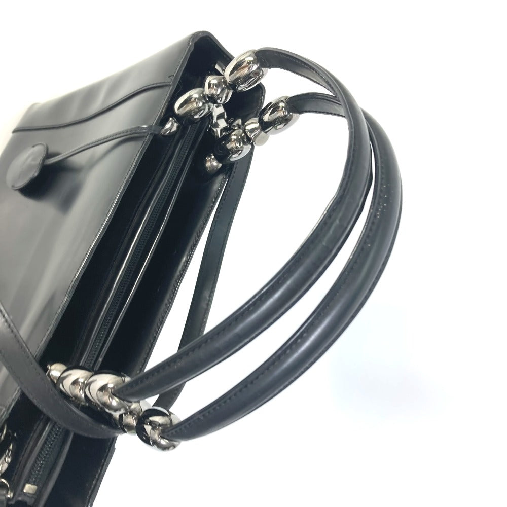 Dior Handbag Leather Black 2Way Bag Maris Pearl Women