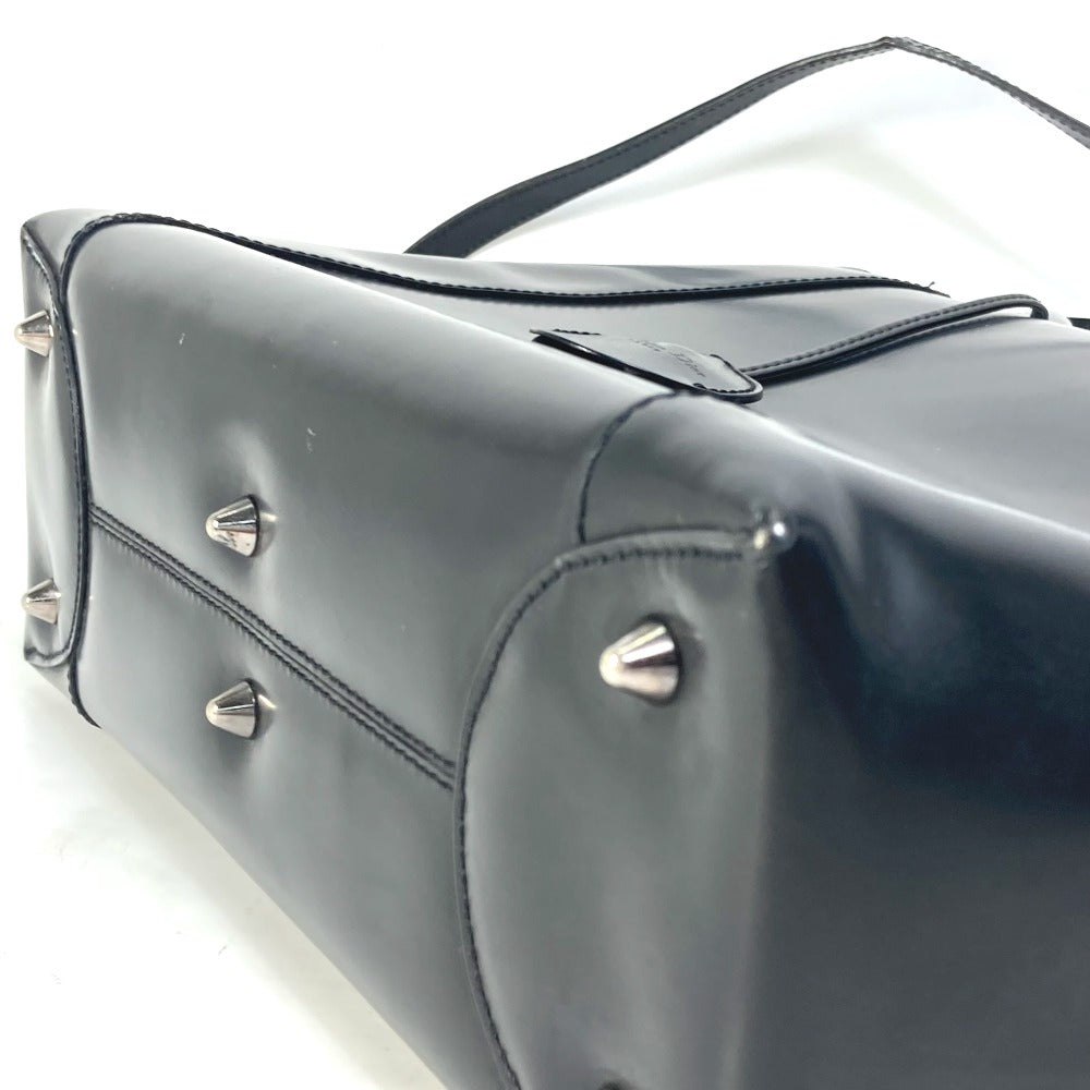 Dior Handbag Leather Black 2Way Bag Maris Pearl Women