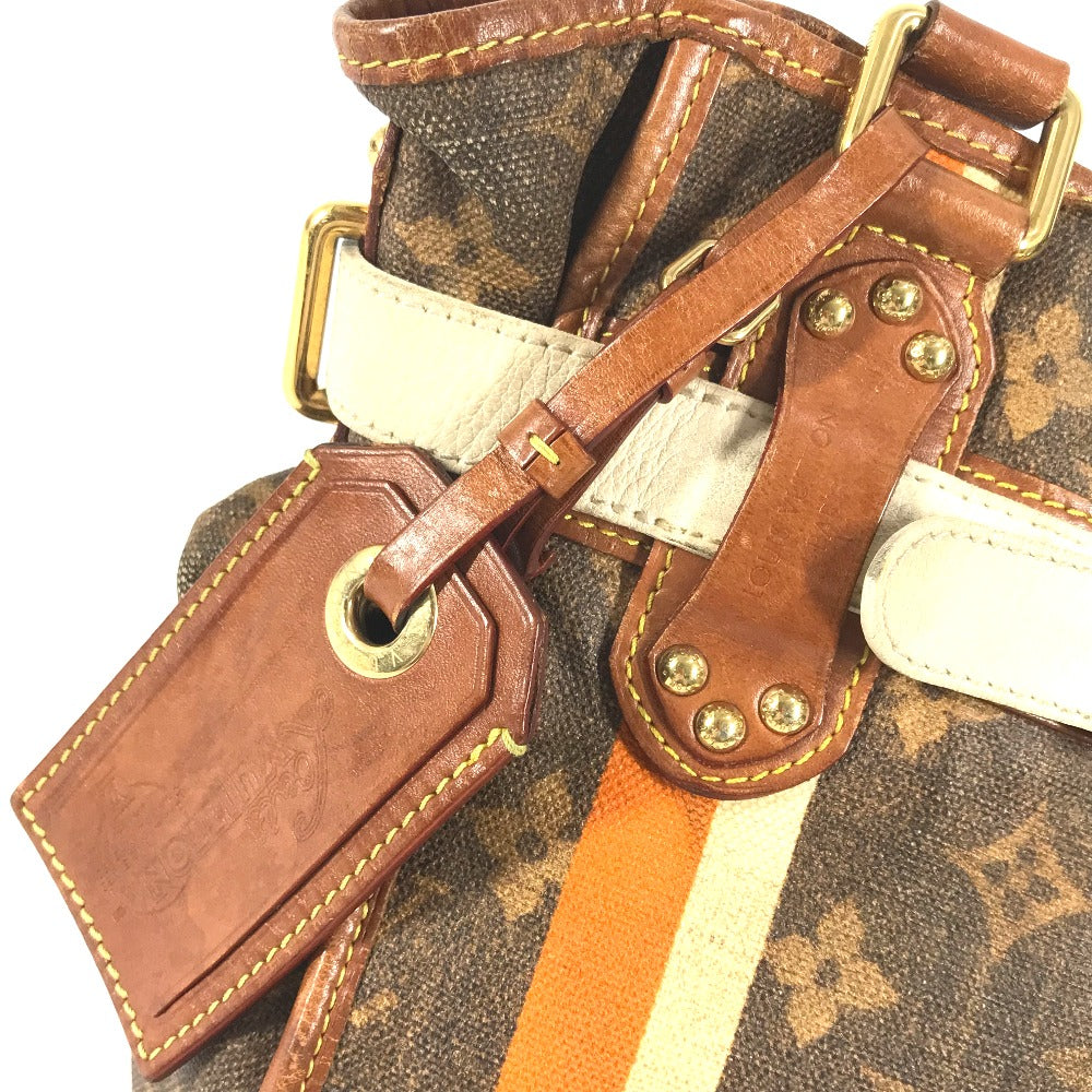 Louis Vuitton Shoulder Bag M56386 Coated Canvas Brown Monogram Tyse Sac Rayure Pm Unisex(Unisex)