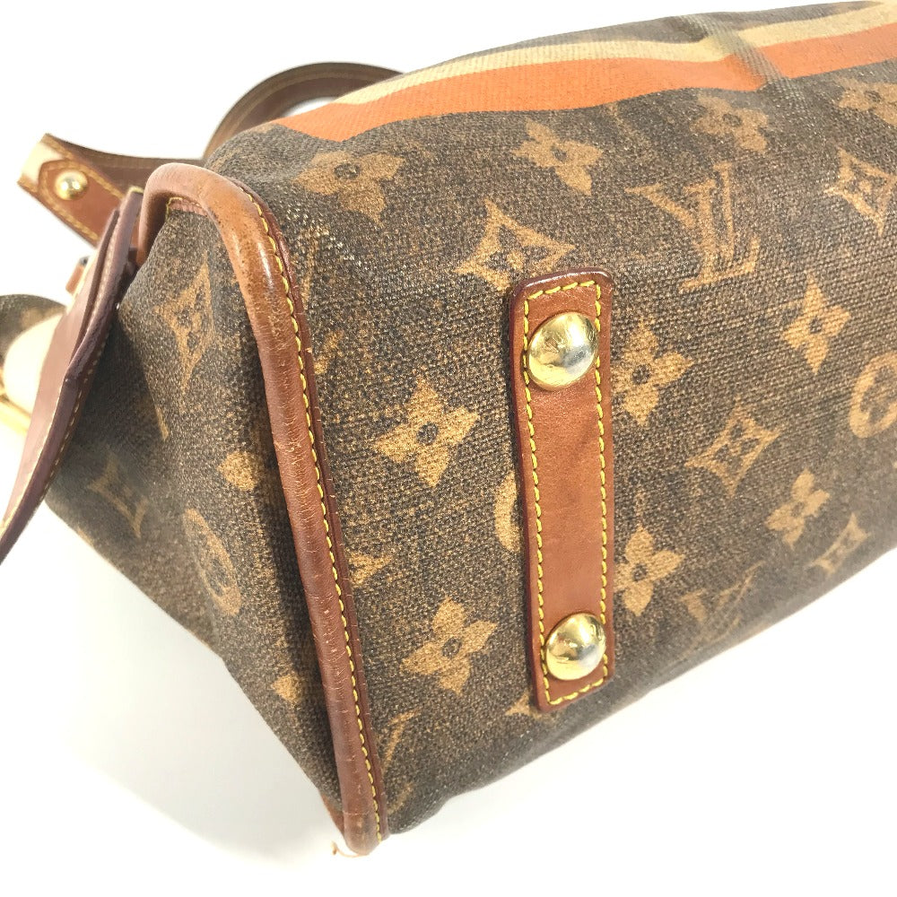 Louis Vuitton Shoulder Bag M56386 Coated Canvas Brown Monogram Tyse Sac Rayure Pm Unisex(Unisex)