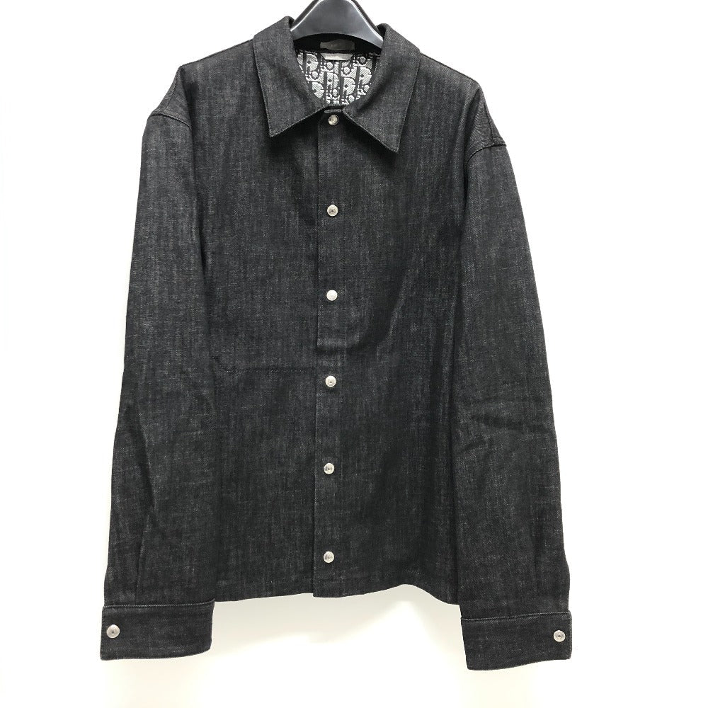 Dior Jacket 033D490A291X Denim Black 22S Oblique Mens 48