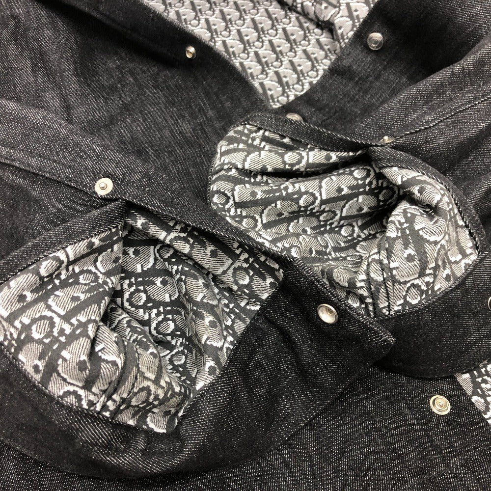 Dior Jacket 033D490A291X Denim Black 22S Oblique Mens 48