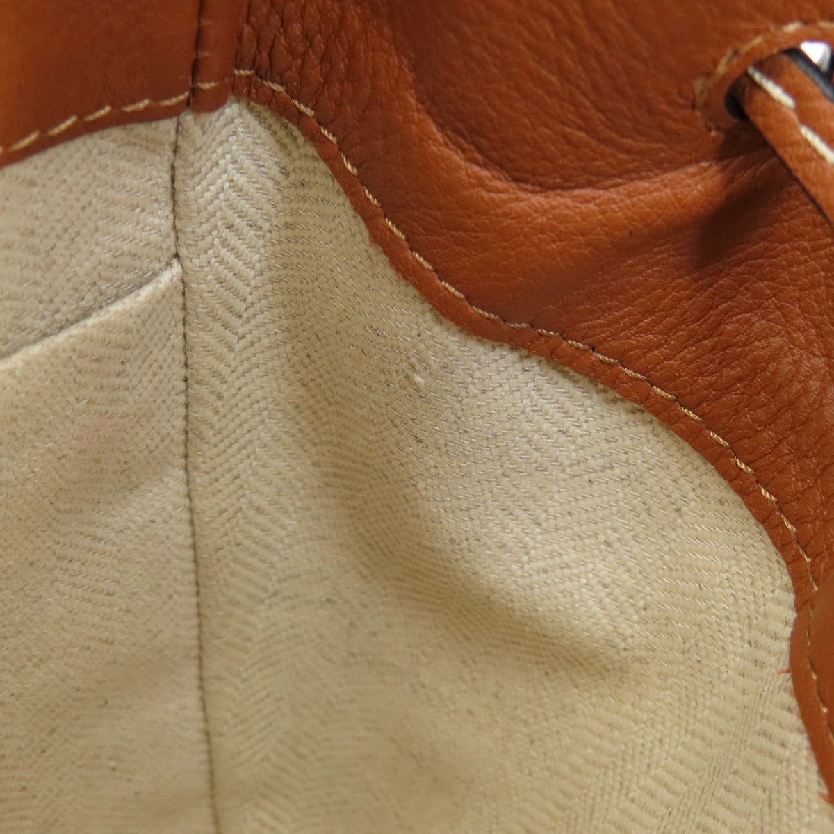Loewe Handbag 314.39.V07 Canvas, Leather Brown Anagram Hammock 2Way Women