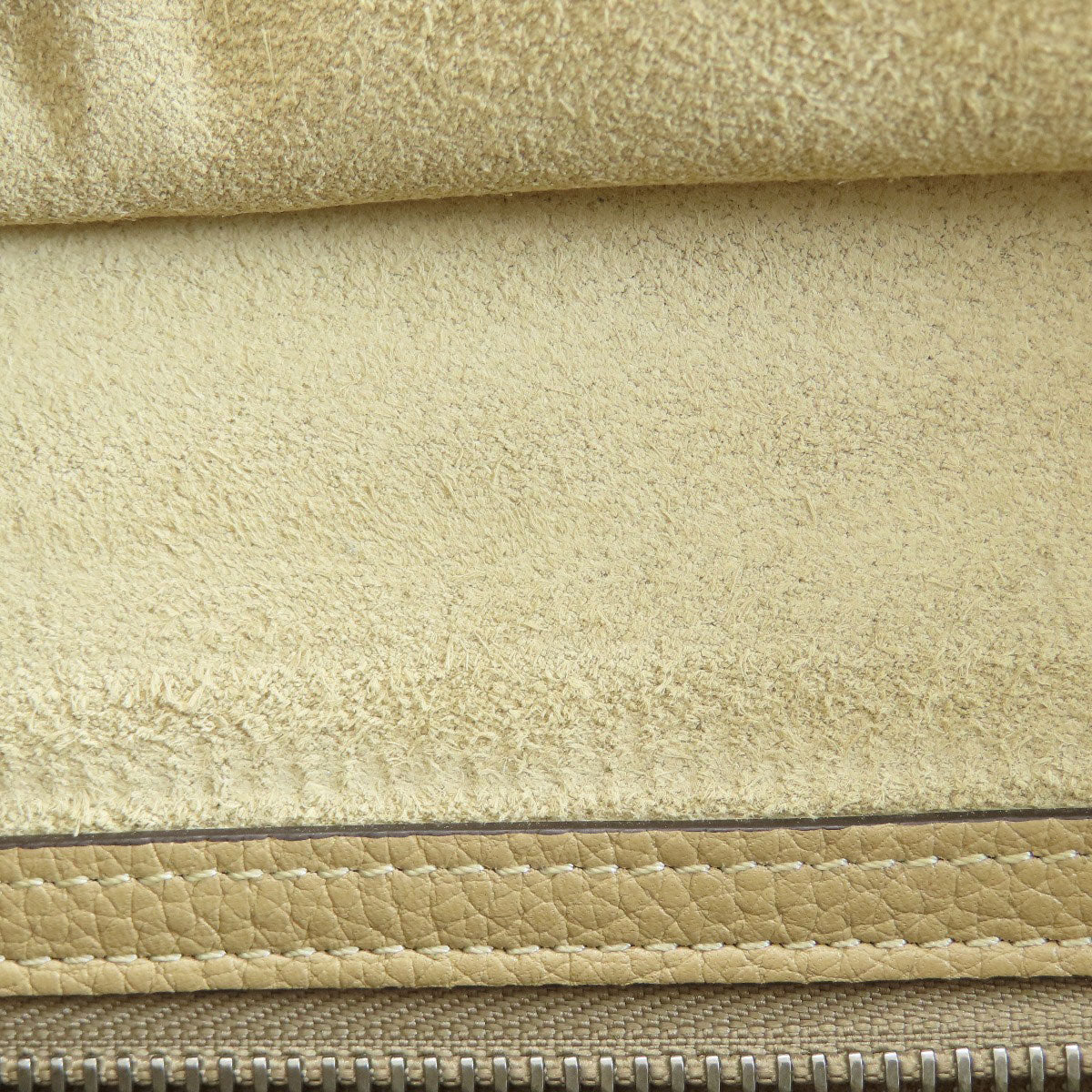 Celine Tote Bag Calfskin Beige Luggage Micro Women