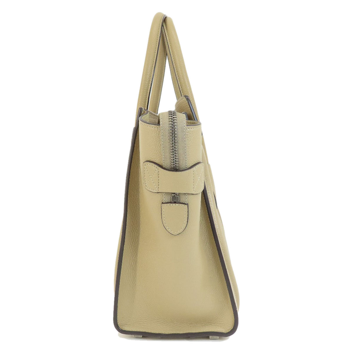 Celine Tote Bag Calfskin Beige Luggage Micro Women