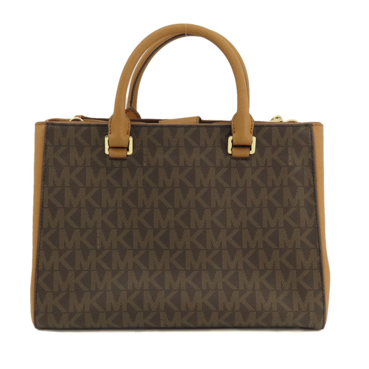 Michael Kors Handbag Pvc Brown Mk Signature 2Way Women