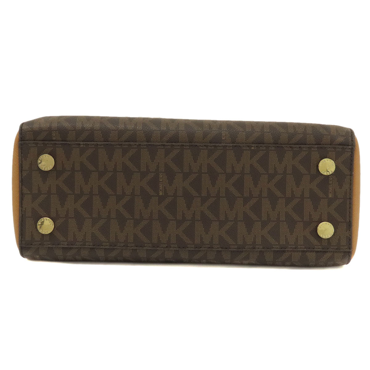 Michael Kors Handbag Pvc Brown Mk Signature 2Way Women