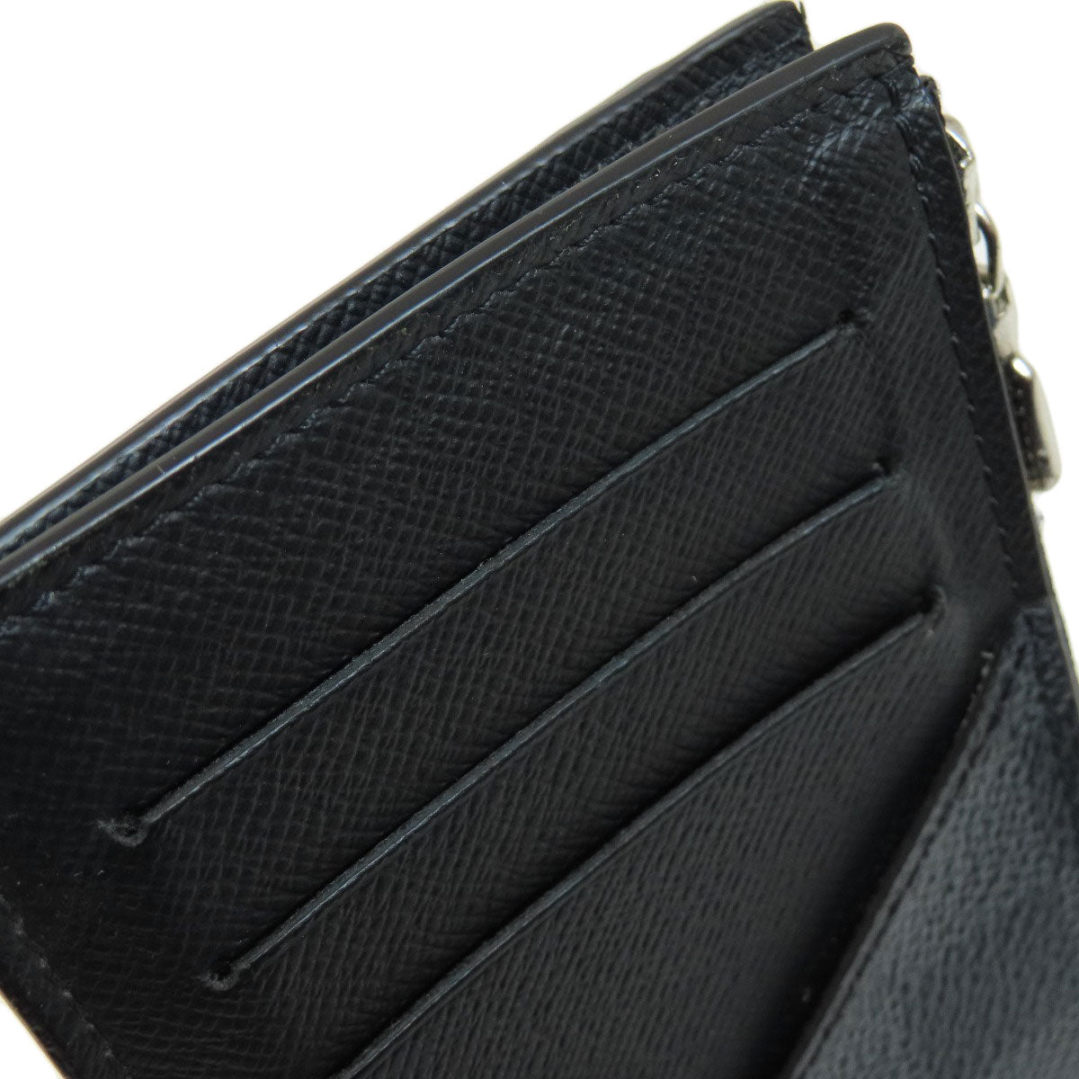 Louis Vuitton Coin Case N64038 Damier Canvas Black Coin Card Holder Damier Graphite Mens