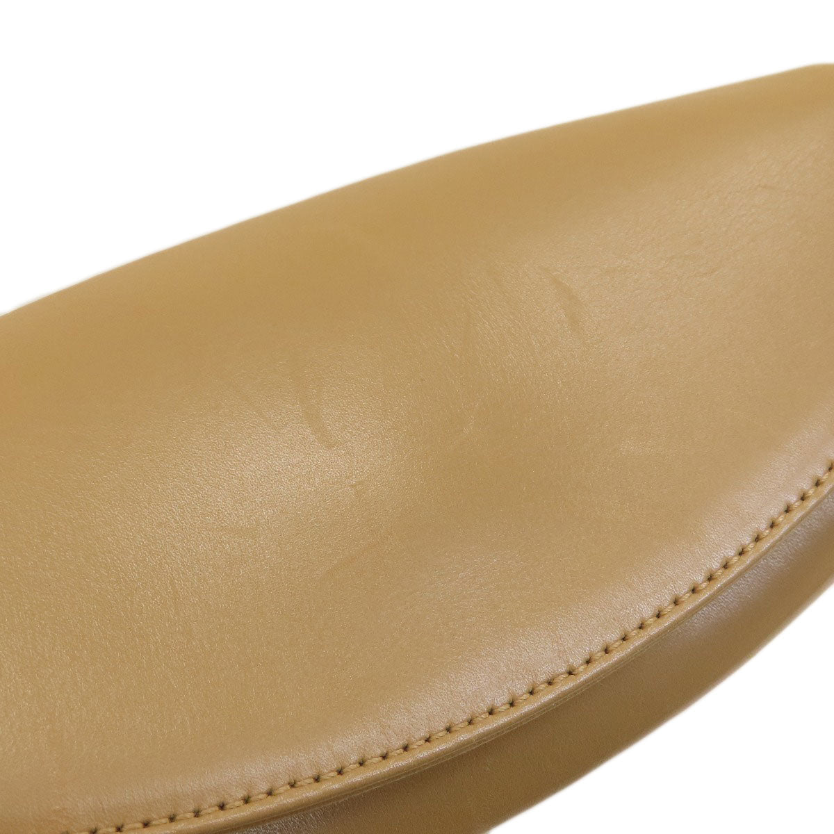 Salvatore Ferragamo Shoulder Bag Leather Beige Gancinimetal Women