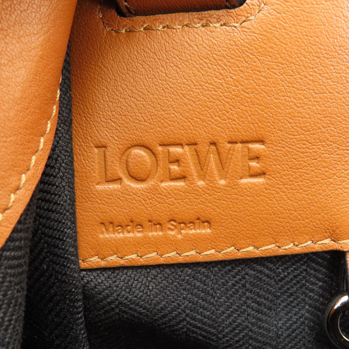Loewe Handbag Calfskin Brown Hammock Small 2Way Women