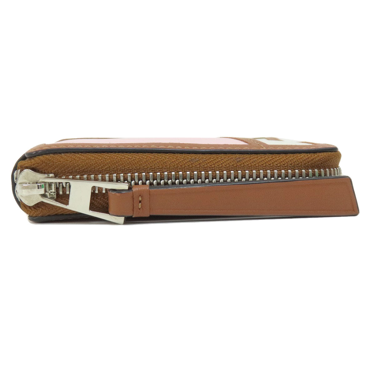 Loewe Bifold Wallet Leather Brown Puzzle Women