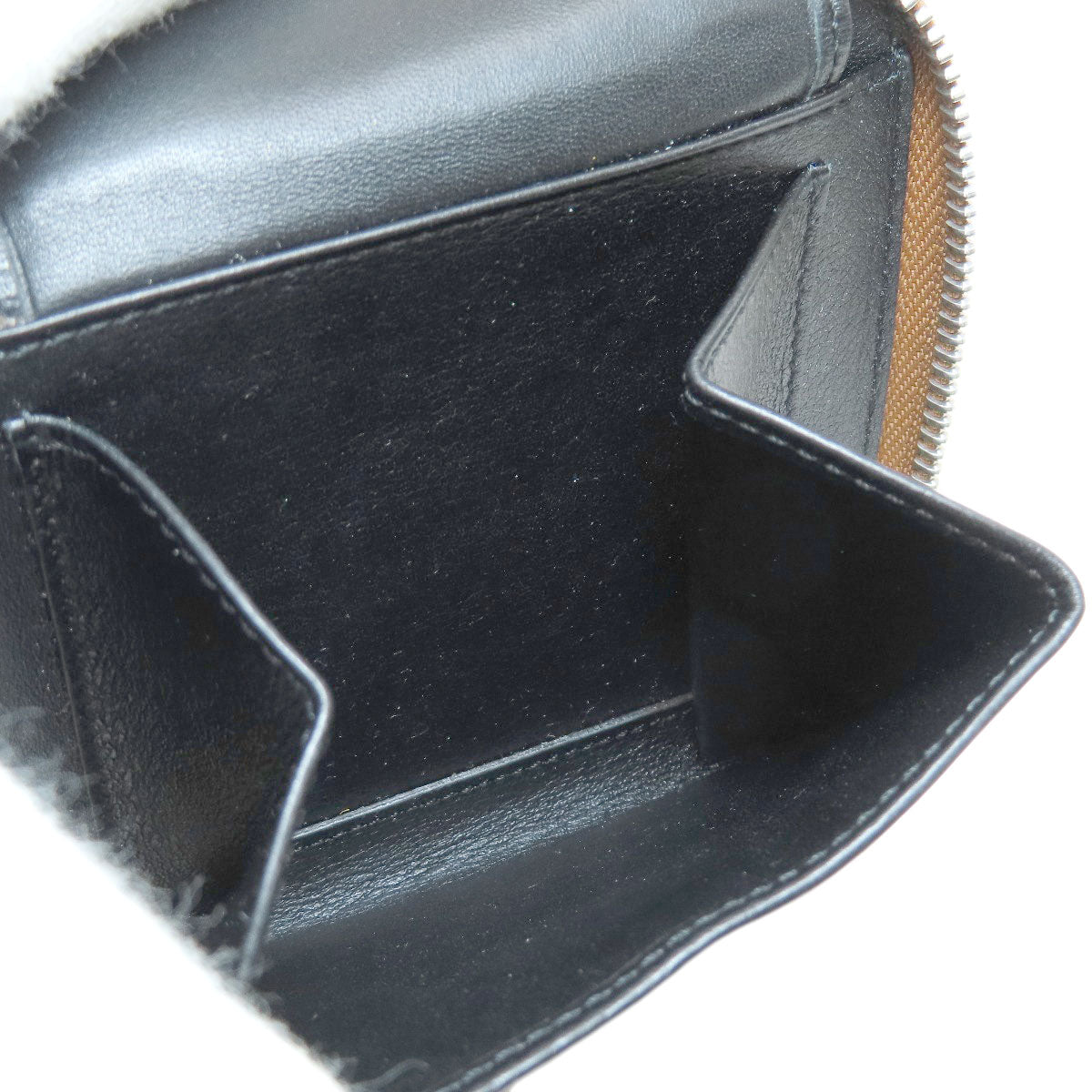Loewe Bifold Wallet Leather Brown Puzzle Women