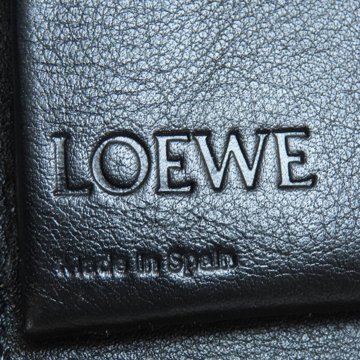 Loewe Bifold Wallet Leather Brown Puzzle Women