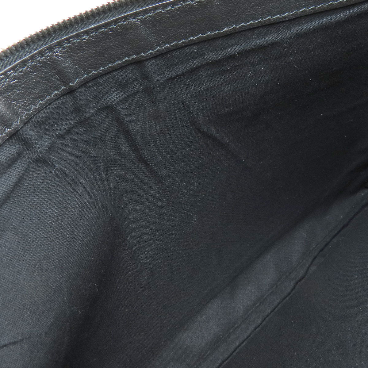 Balenciaga Clutch Bag 373834 Leather Black Logo Women