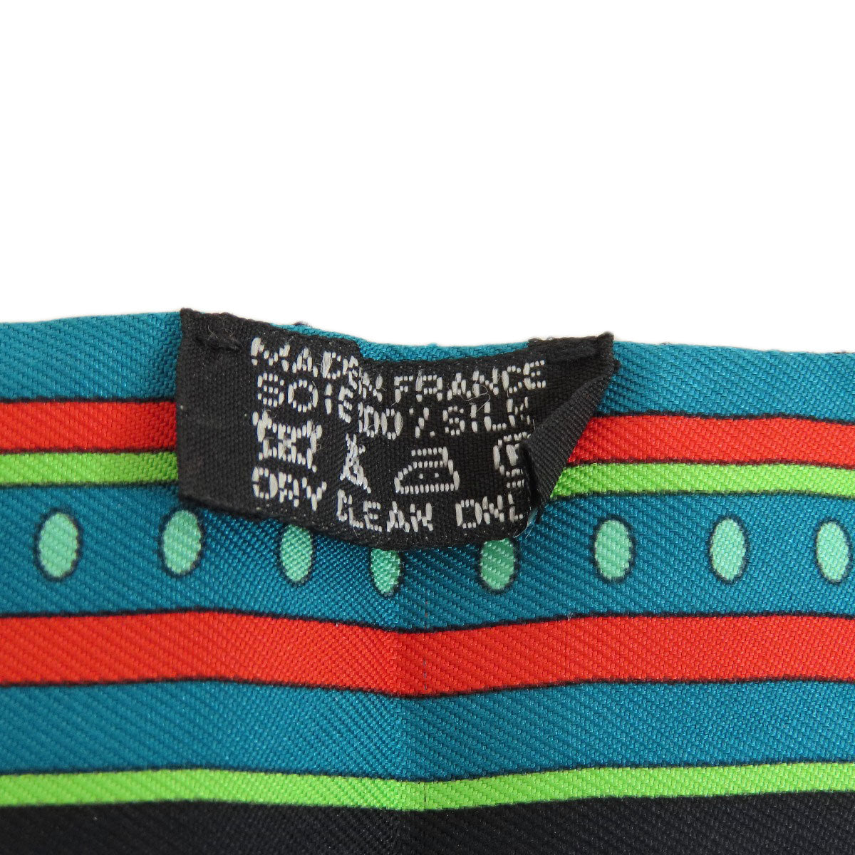 Hermes Scarf Silk Green Twilly Women
