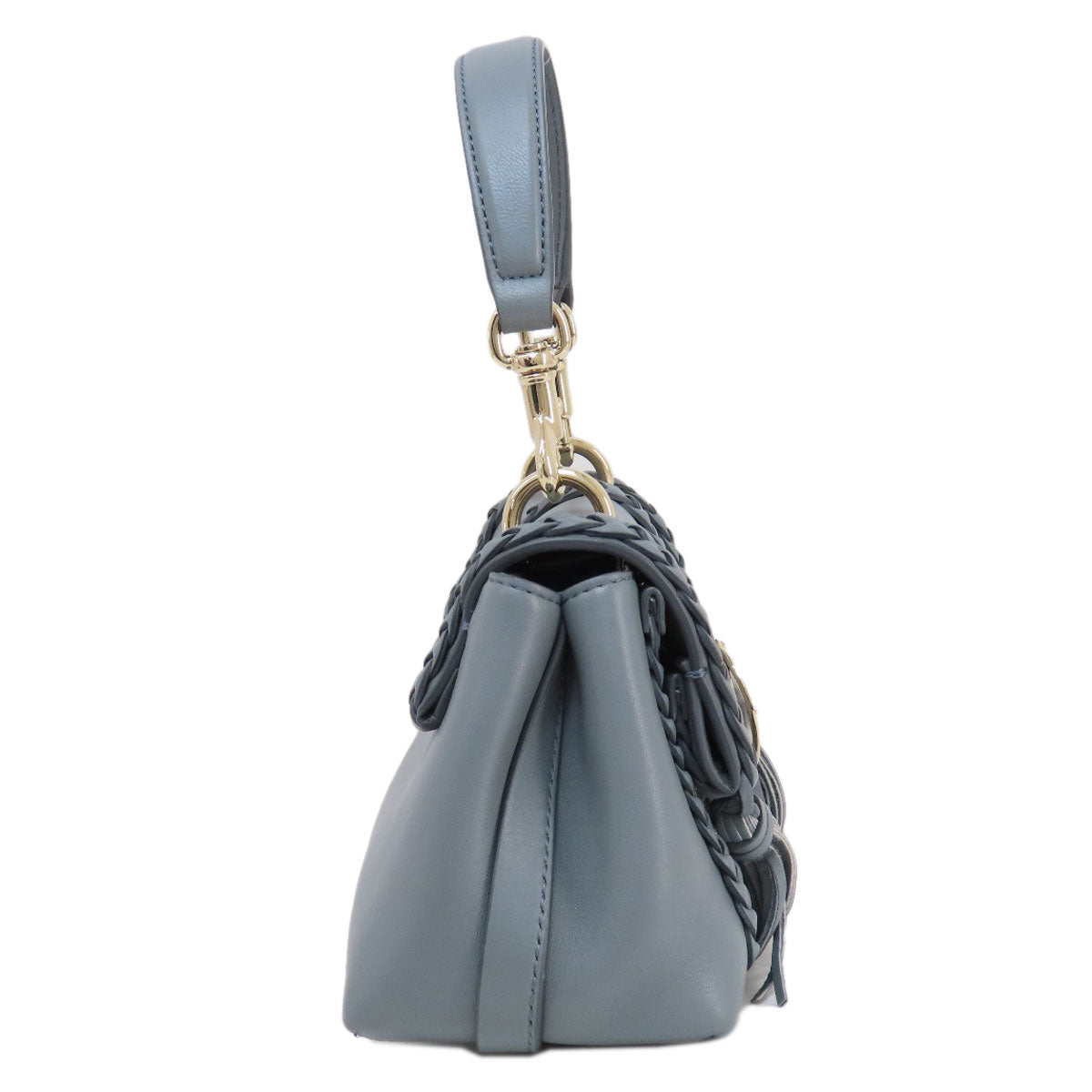 Chloe Handbag Leather Gray Penelope Mini 2Way Women