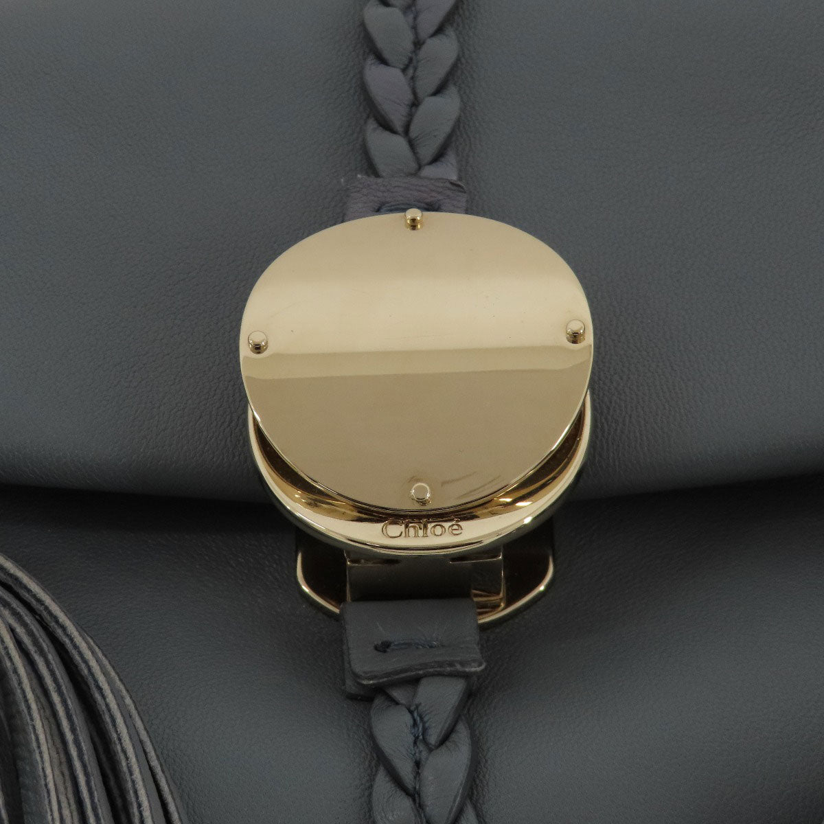 Chloe Handbag Leather Gray Penelope Mini 2Way Women