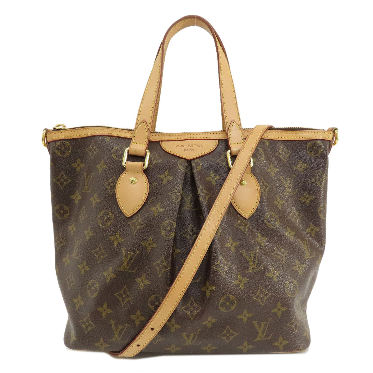Louis Vuitton Tote Bag M40145 Monogram Canvas Brown Palermopm Monogram Women