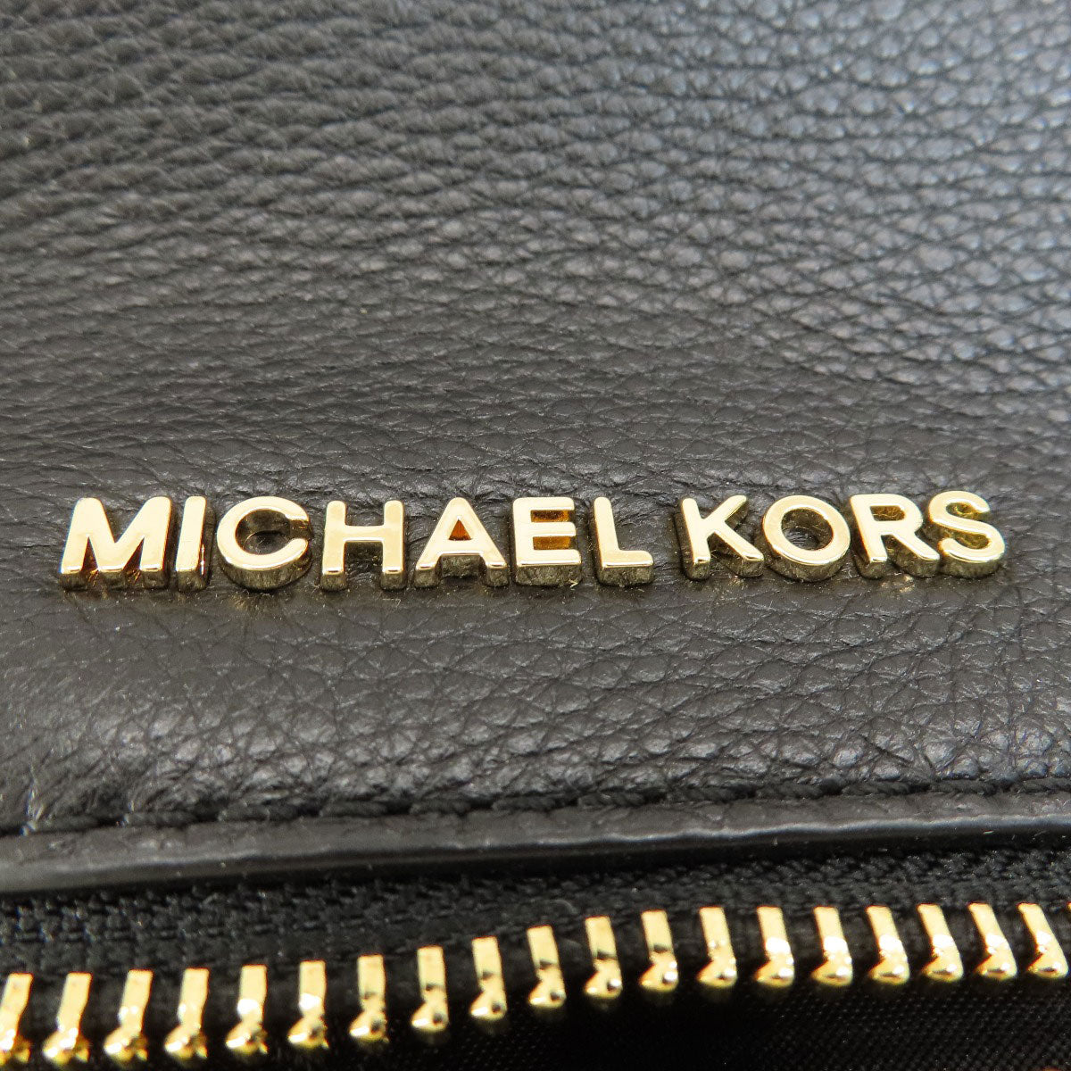 Michael Kors Backpack Leather Black Logometal