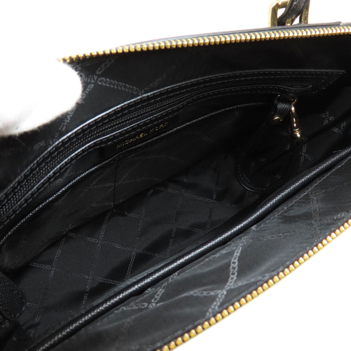 Michael Kors Tote Bag Pvc Black Logo Women