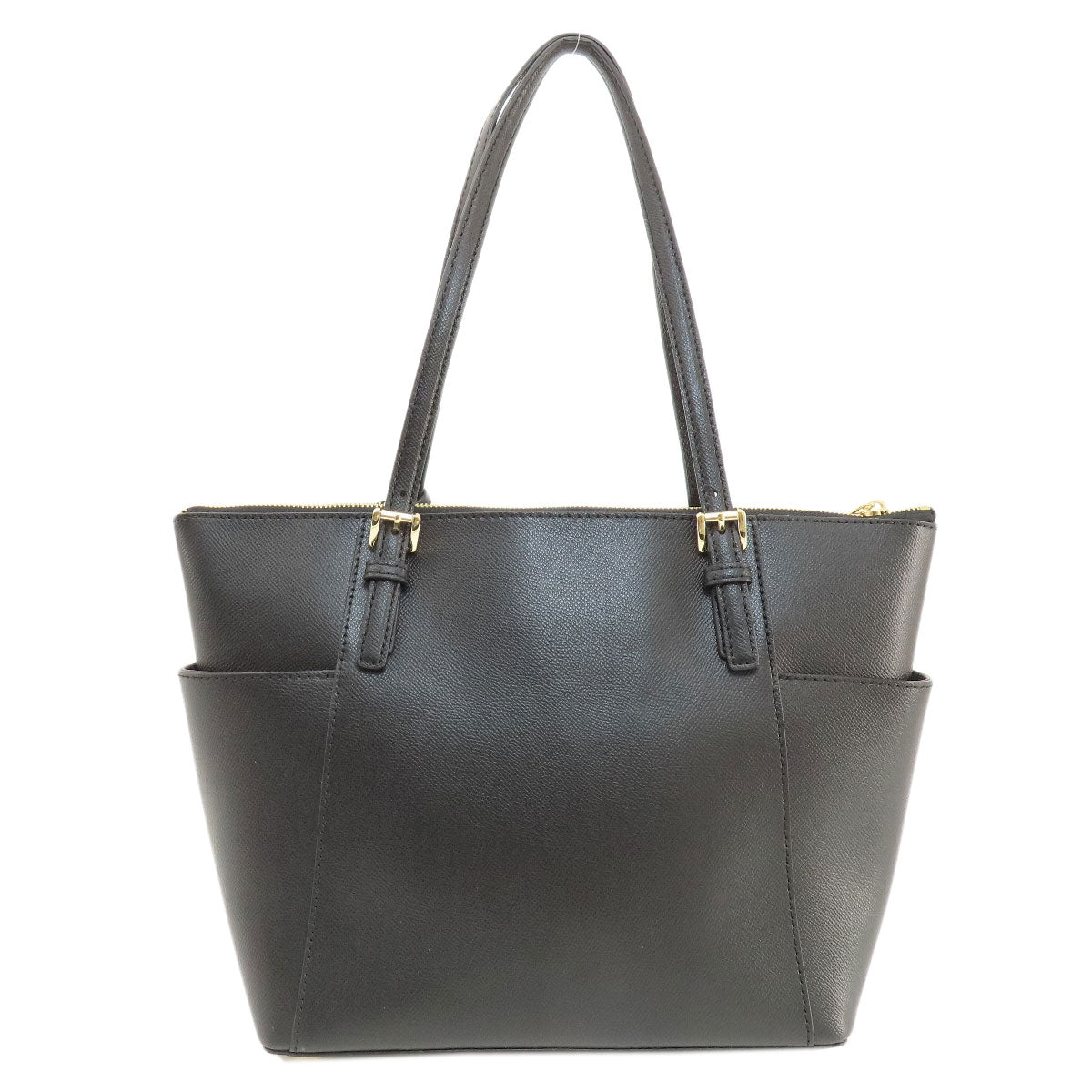 Michael Kors Tote Bag Leather Black Logo Women