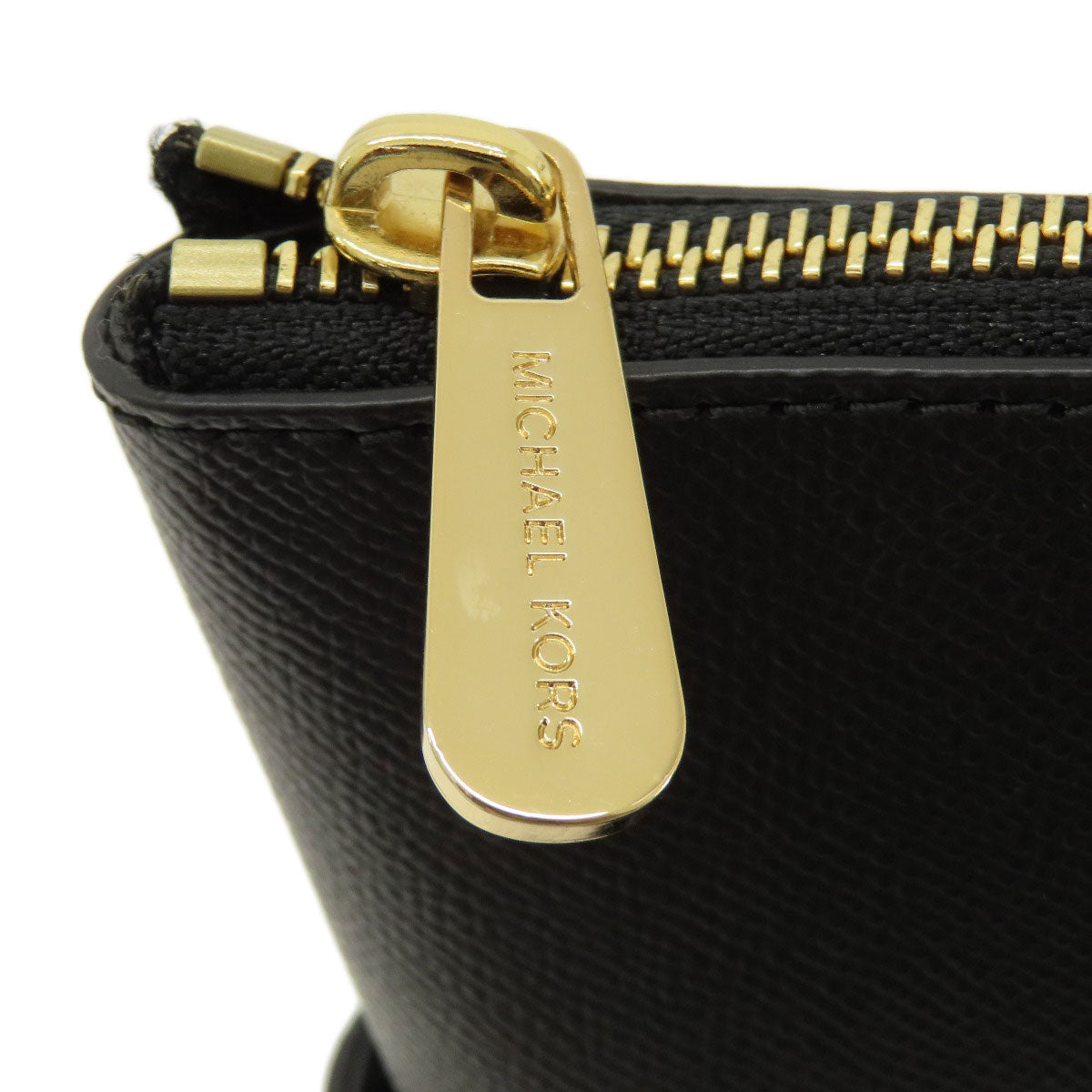 Michael Kors Tote Bag Leather Black Logo Women