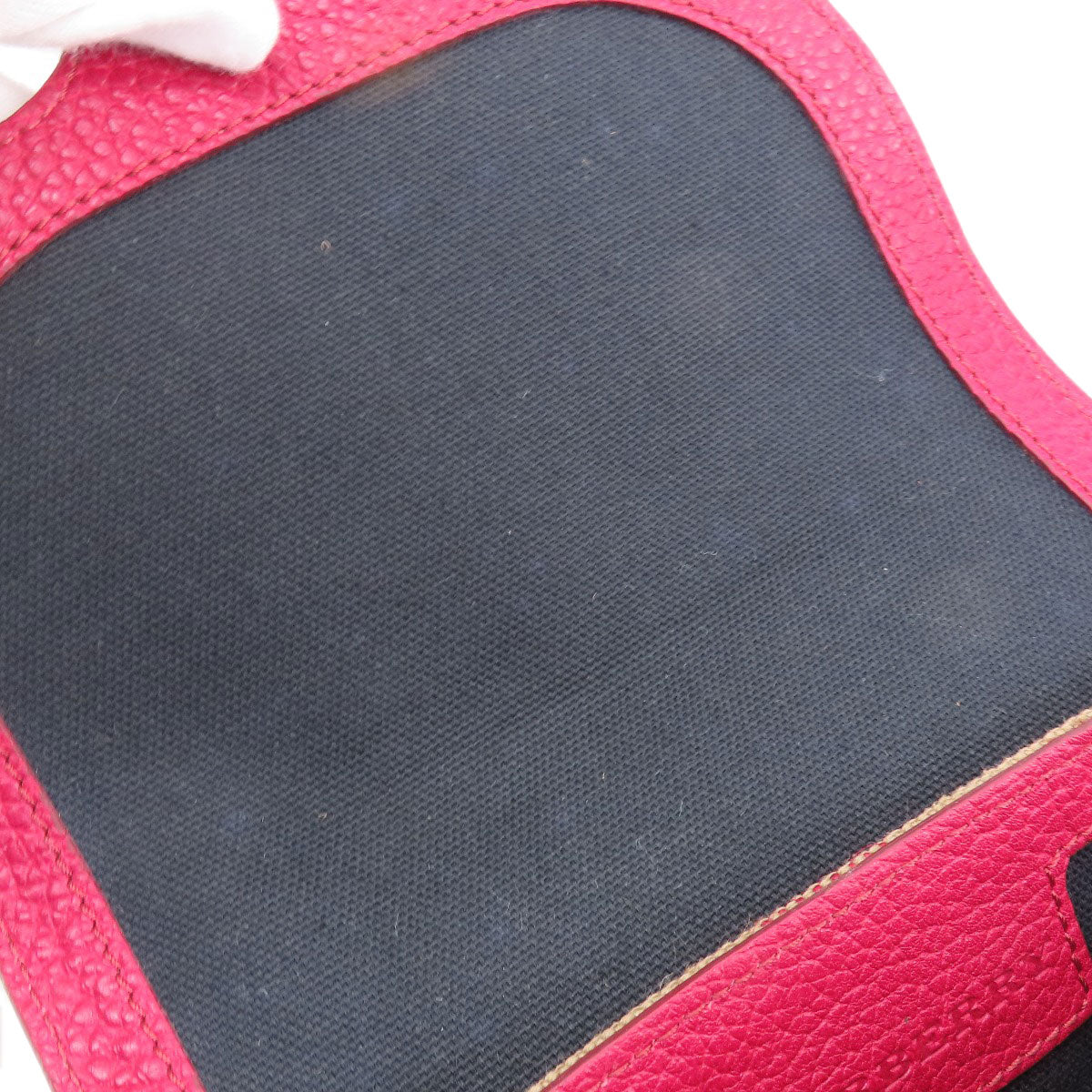 Burberry Shoulder Bag Leather Red Mini Cross Body Women