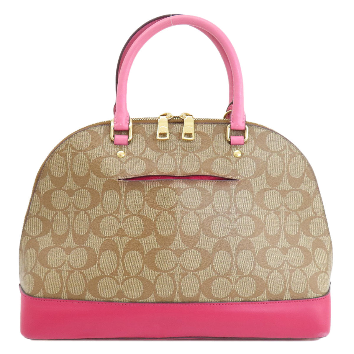Coach Tote Bag F29564 Pvc Brown Signature 2Way