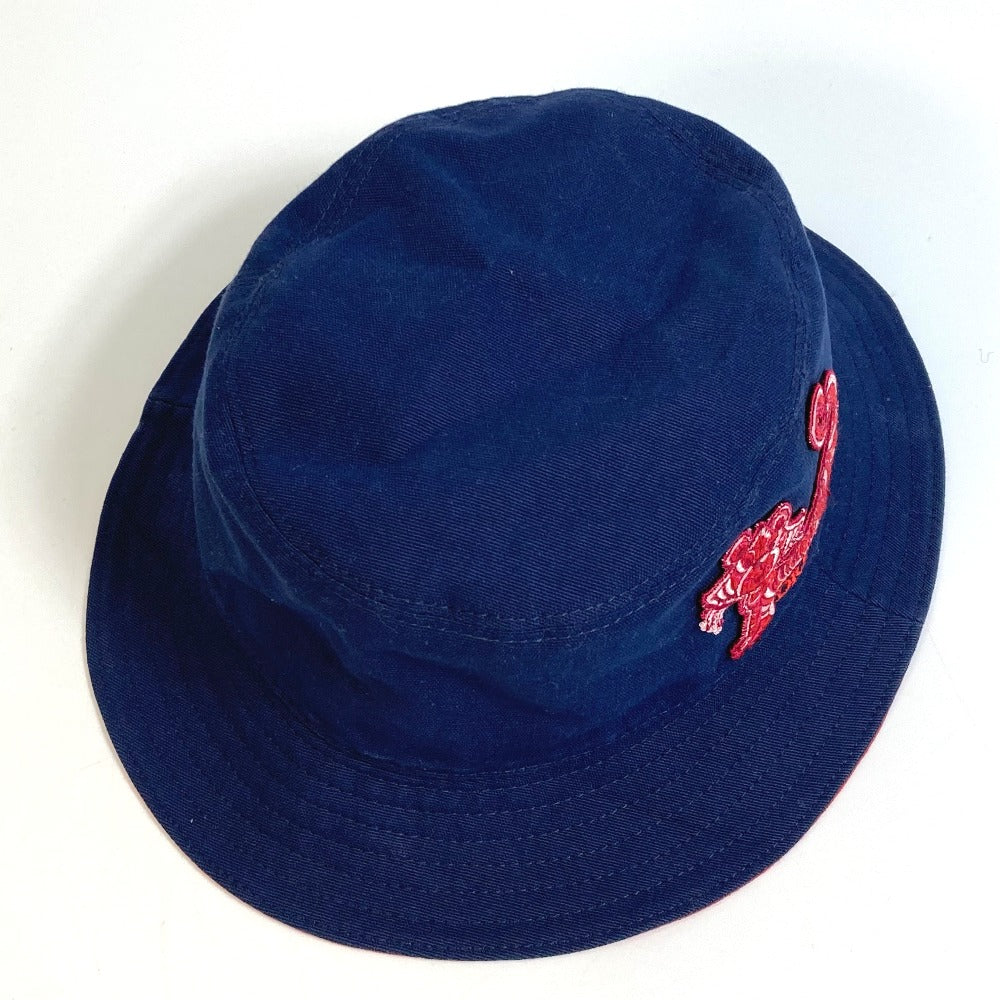 Dior Hat Cotton Blue Embroidered Tiger Patch Kenny Scharf Unisex(Unisex) M