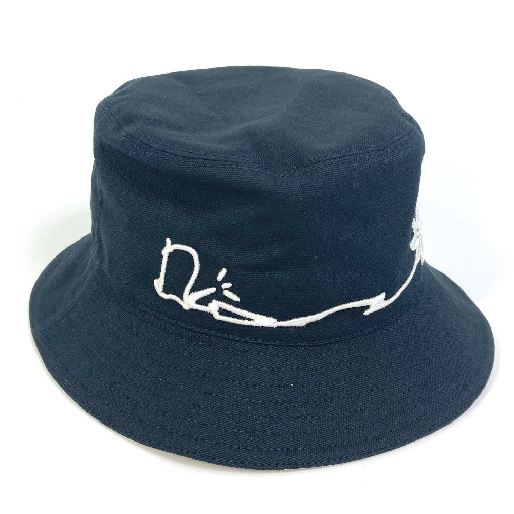 Dior Hat 033B906T4511 Cotton Black Travis Scott Cactus Jack Dior Bob Hat Women(Unisex) L