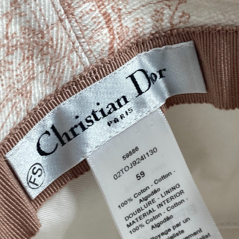 Dior Hat 02Toj924I130 Cotton Pink Hat Hat Bucket Hat Bob Hat Toile De Jui Women 59