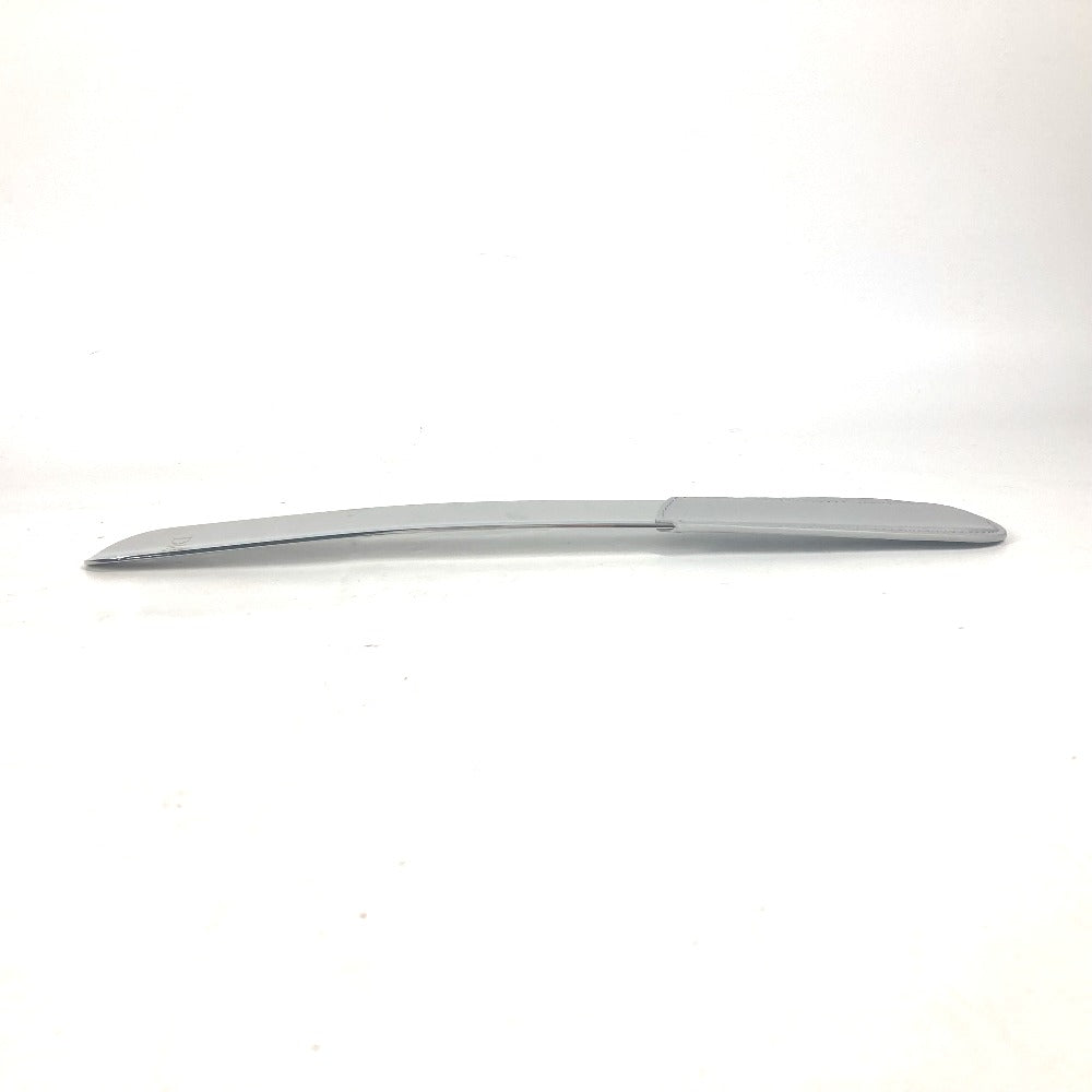 Dior Shoehorn Leather, Metal Silver Novelty Logo Shoehorn Mens